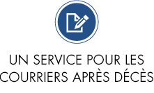 Courriers après décès